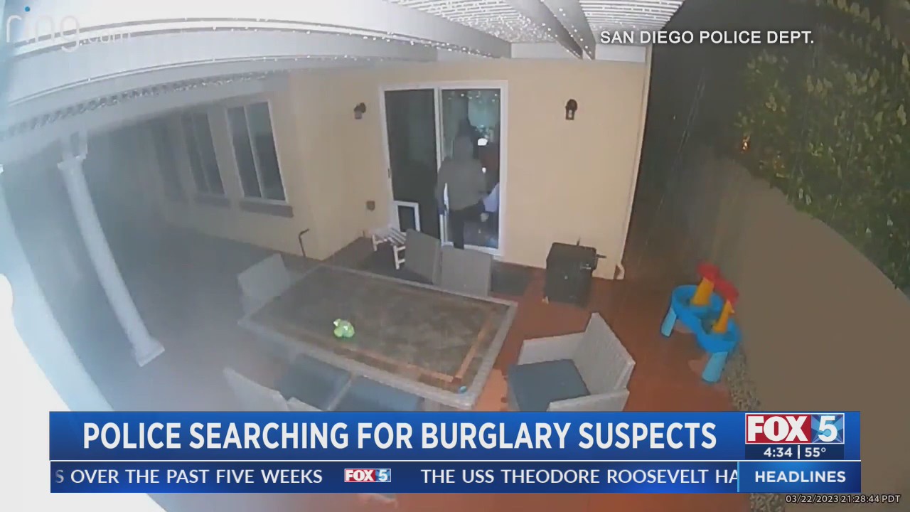 Suspects Sought In series of San Diego Home Burglaries – FOX 5 San Diego