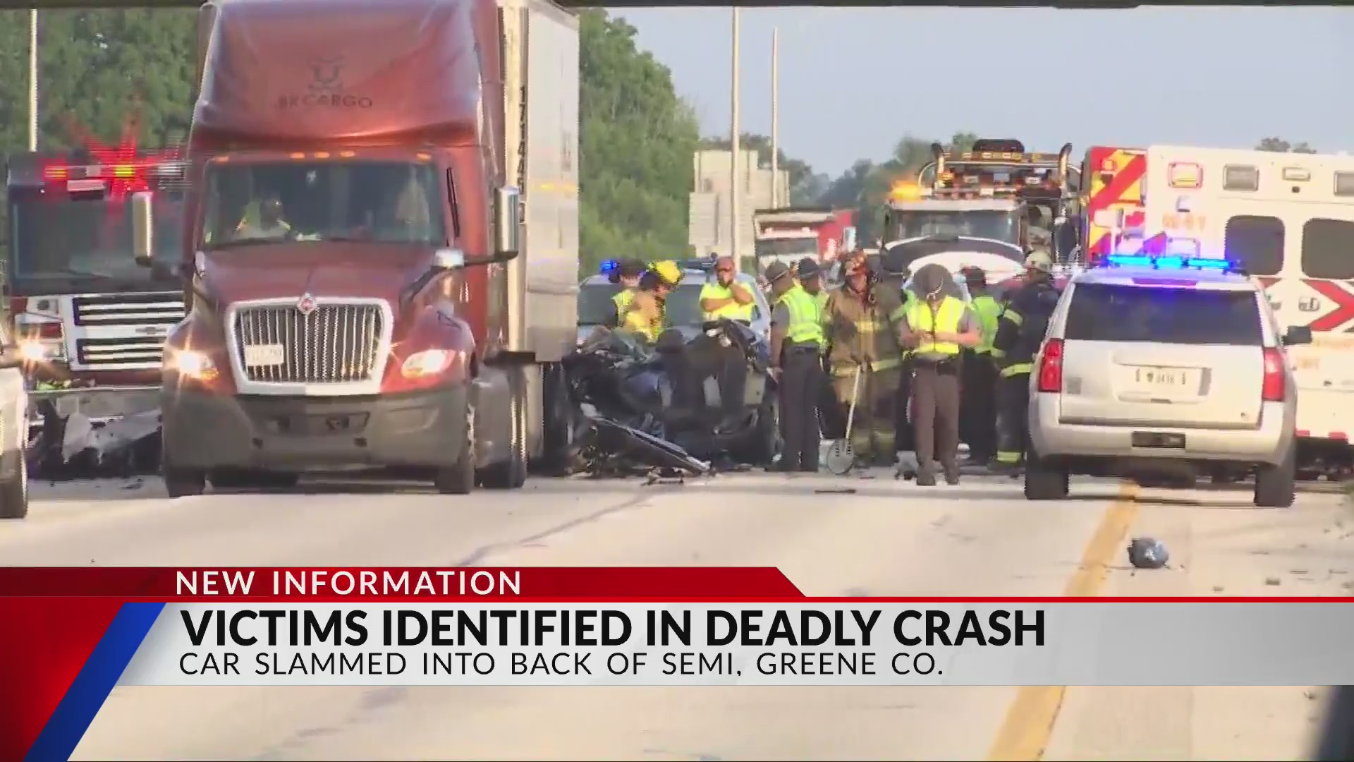 Xenia couple dead after crash with semi