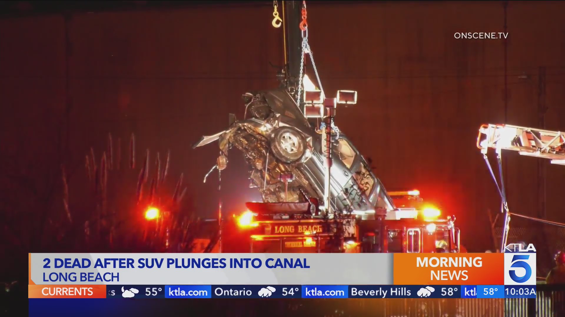 2 dead after SUV plunges into Long Beach canal – KTLA