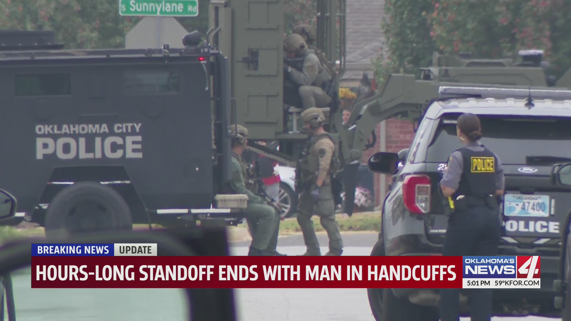 Hours-long standoff ends with man in handcuffs – KFOR.com Oklahoma City