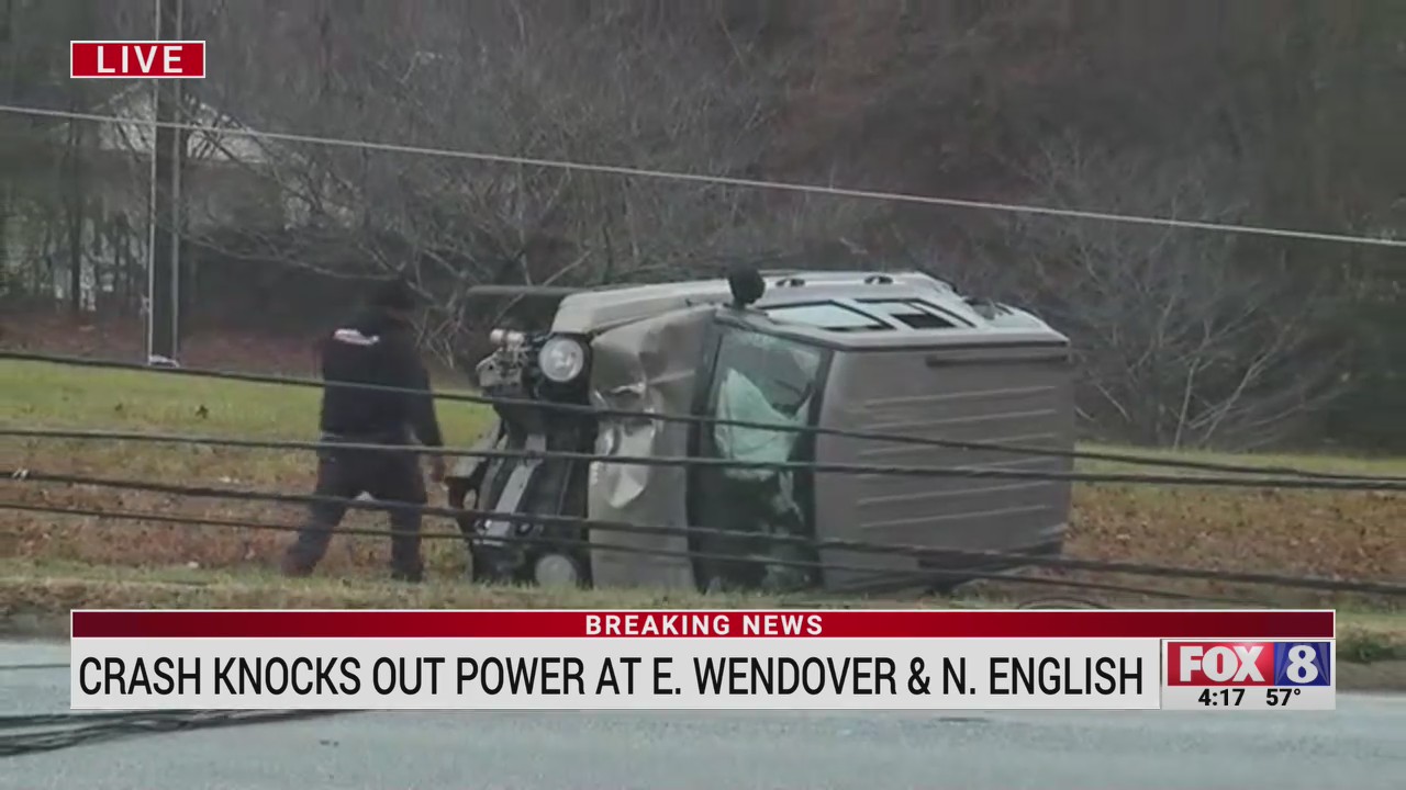 Thousands without power after crash in Greensboro on East Wendover