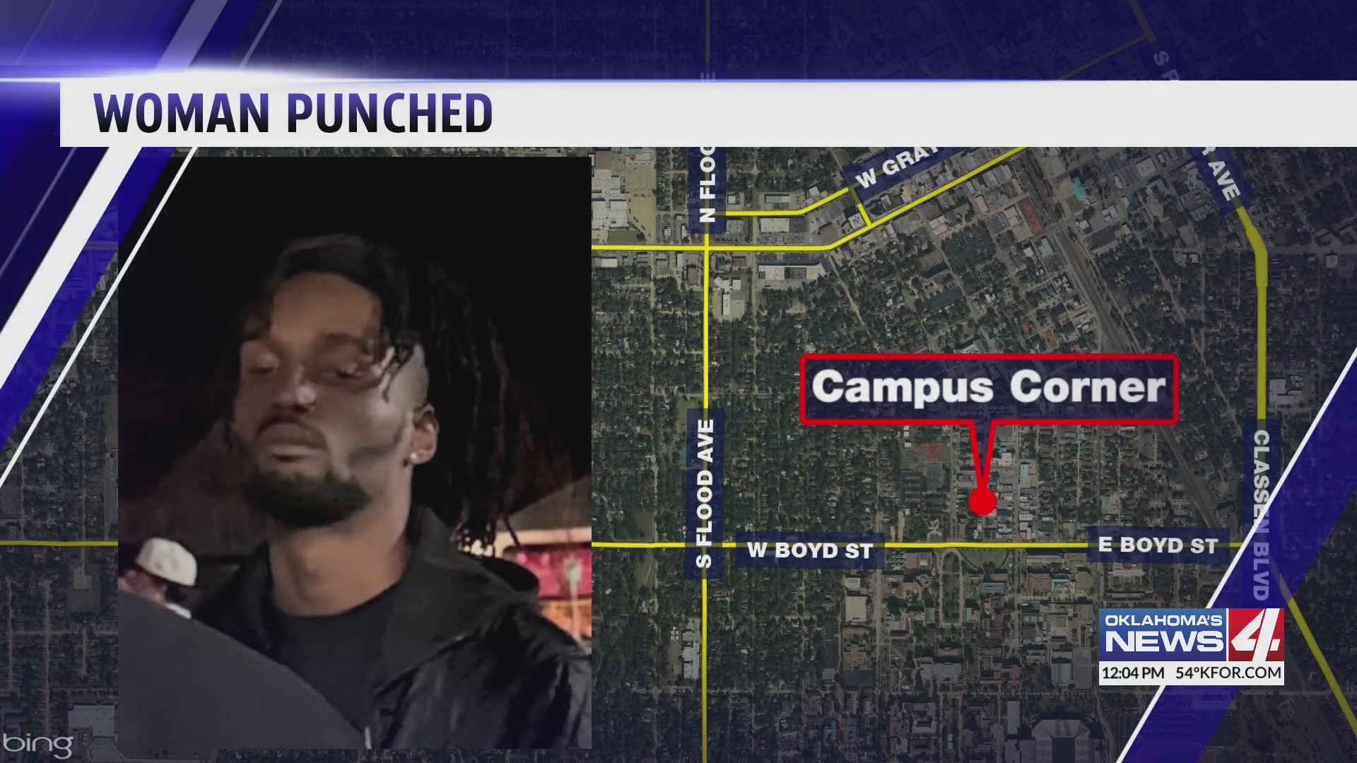 Norman Police searching for man who allegedly punched woman on Campus ...