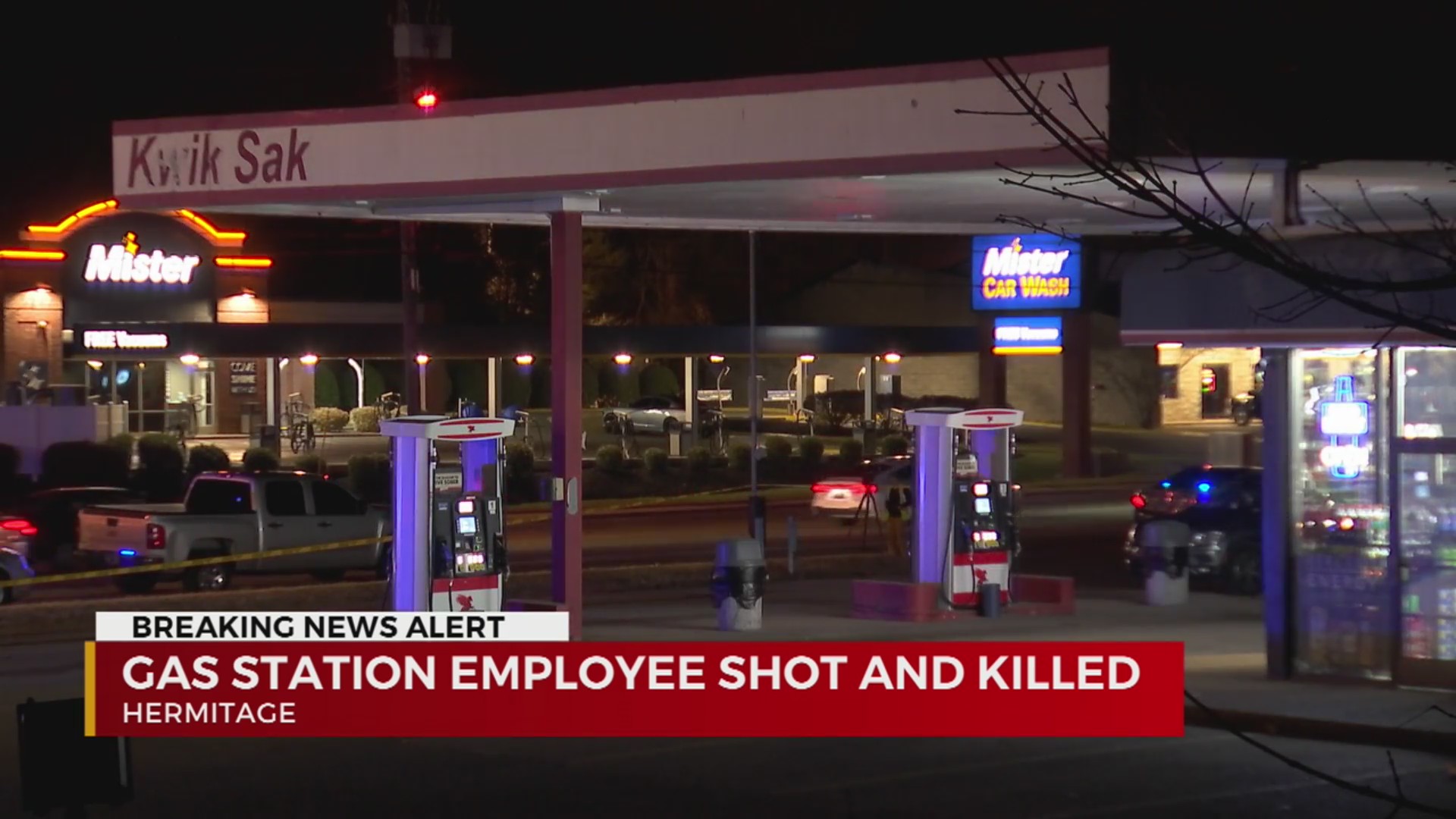 Hermitage gas station employee shot & killed; investigation underway
