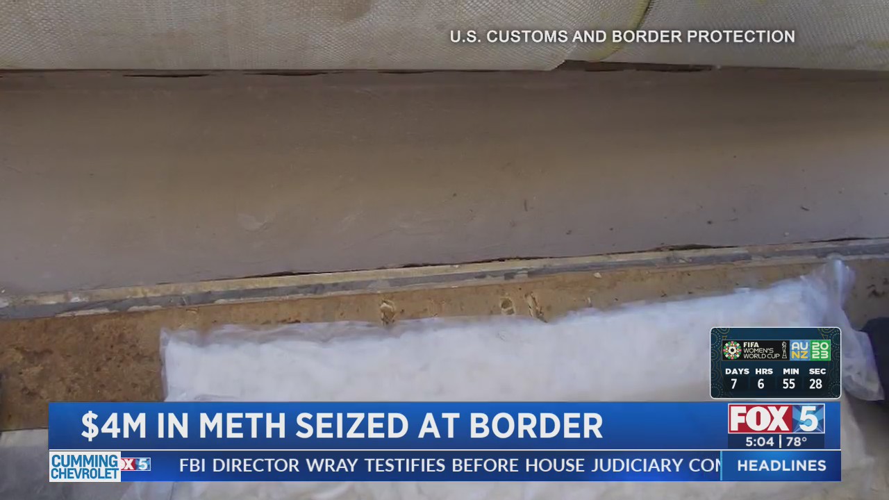 $4M In Meth Seized At Border – FOX 5 San Diego & KUSI News