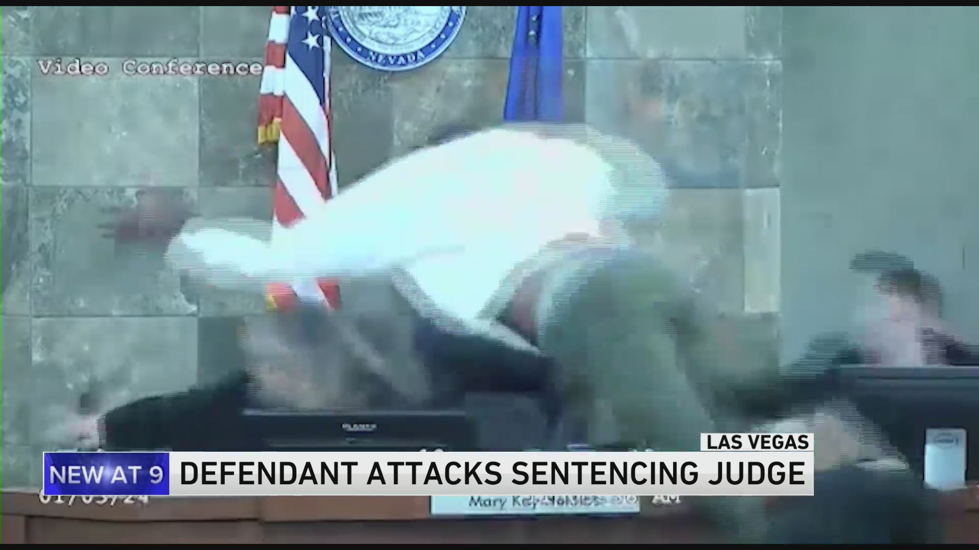 Judge Attacked In Las Vegas Courtroom During Sentencing Wgn Tv