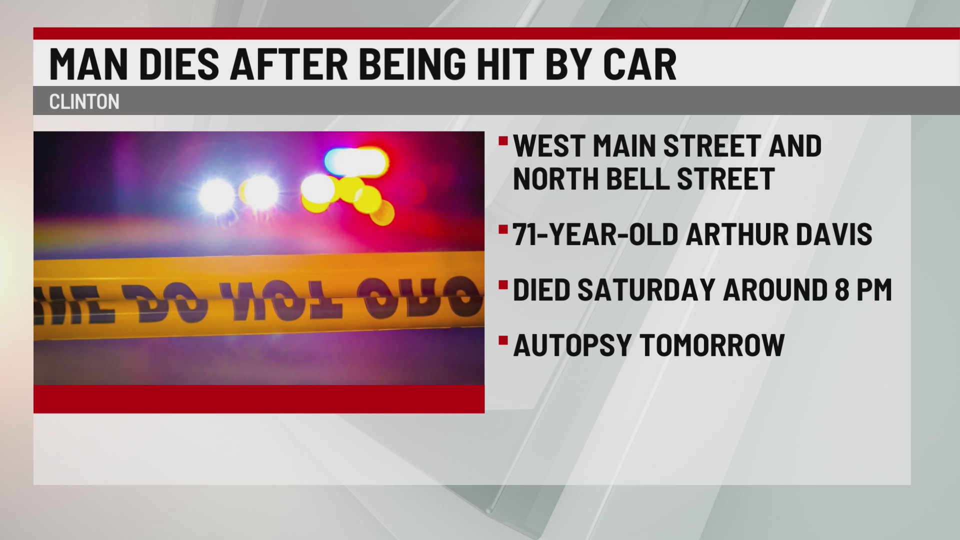 Clinton Man Dies After Being Hit By Car Wspa 7news