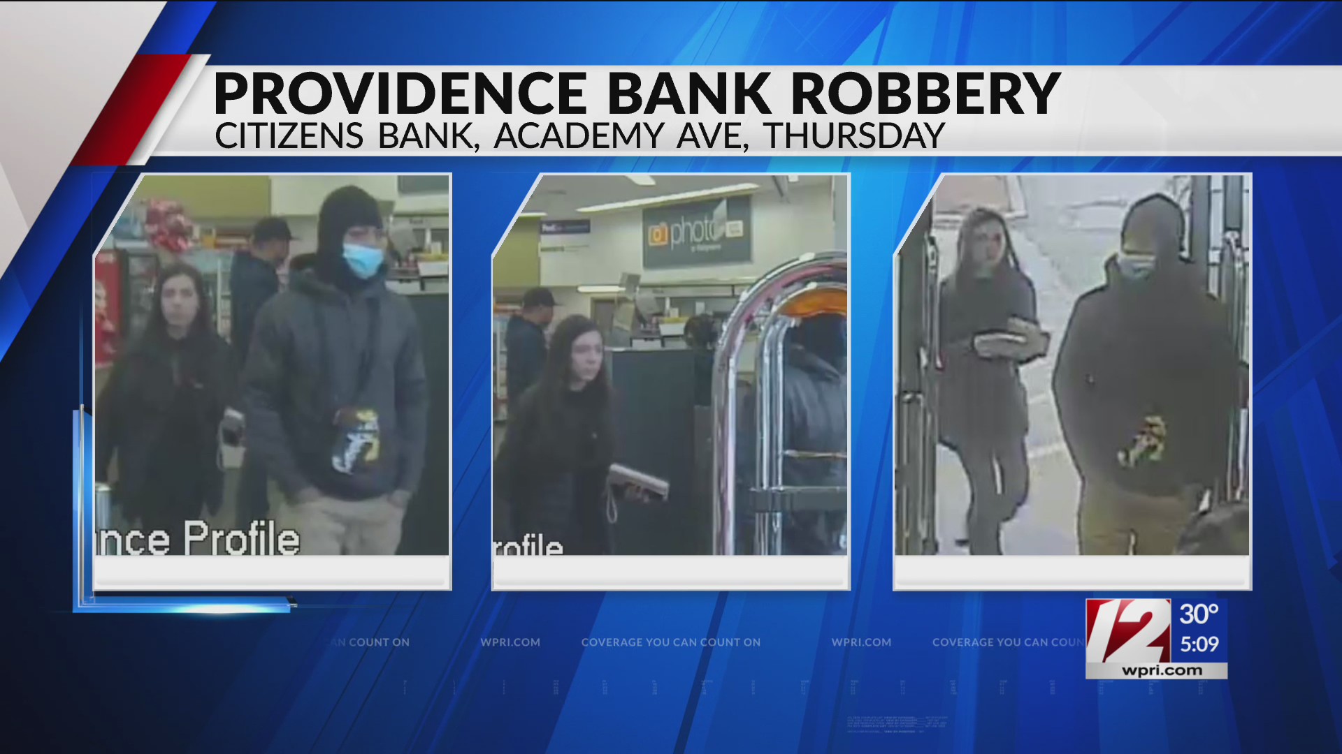 Police seek 2 suspects in Providence bank robbery – WPRI.com