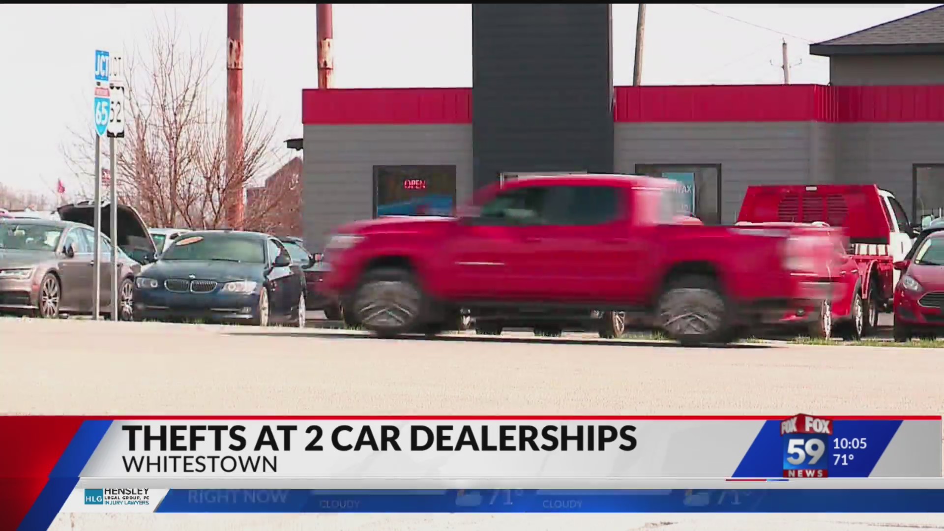 Teens caught after stealing car from Whitestown dealership, police say