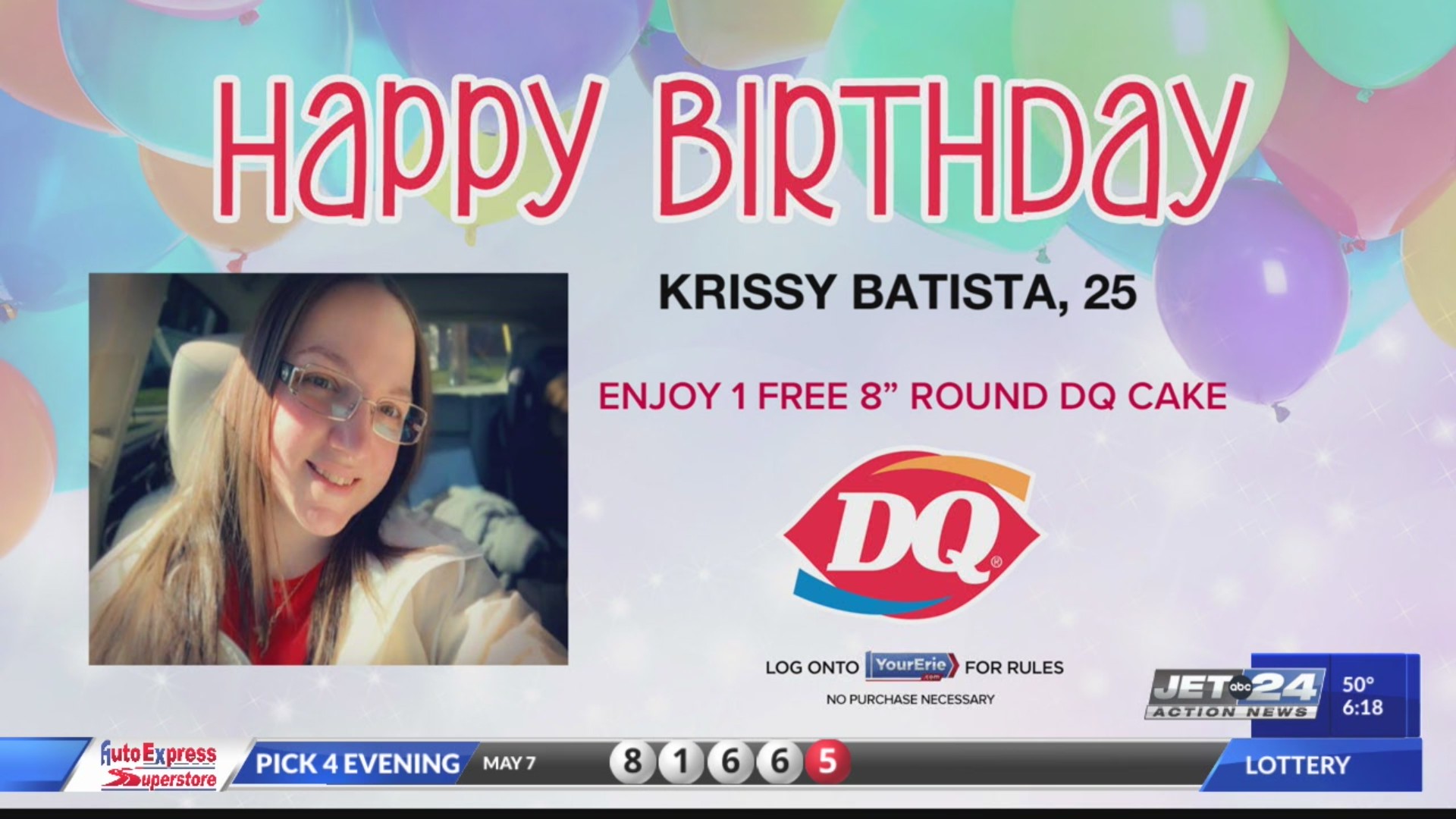 Birthdays- Krissy Batista, 25 – WJET/WFXP/YourErie.com