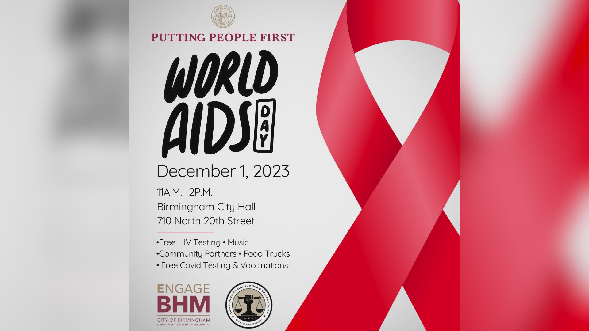 Free HIV testing available at Birmingham City Hall CBS 42