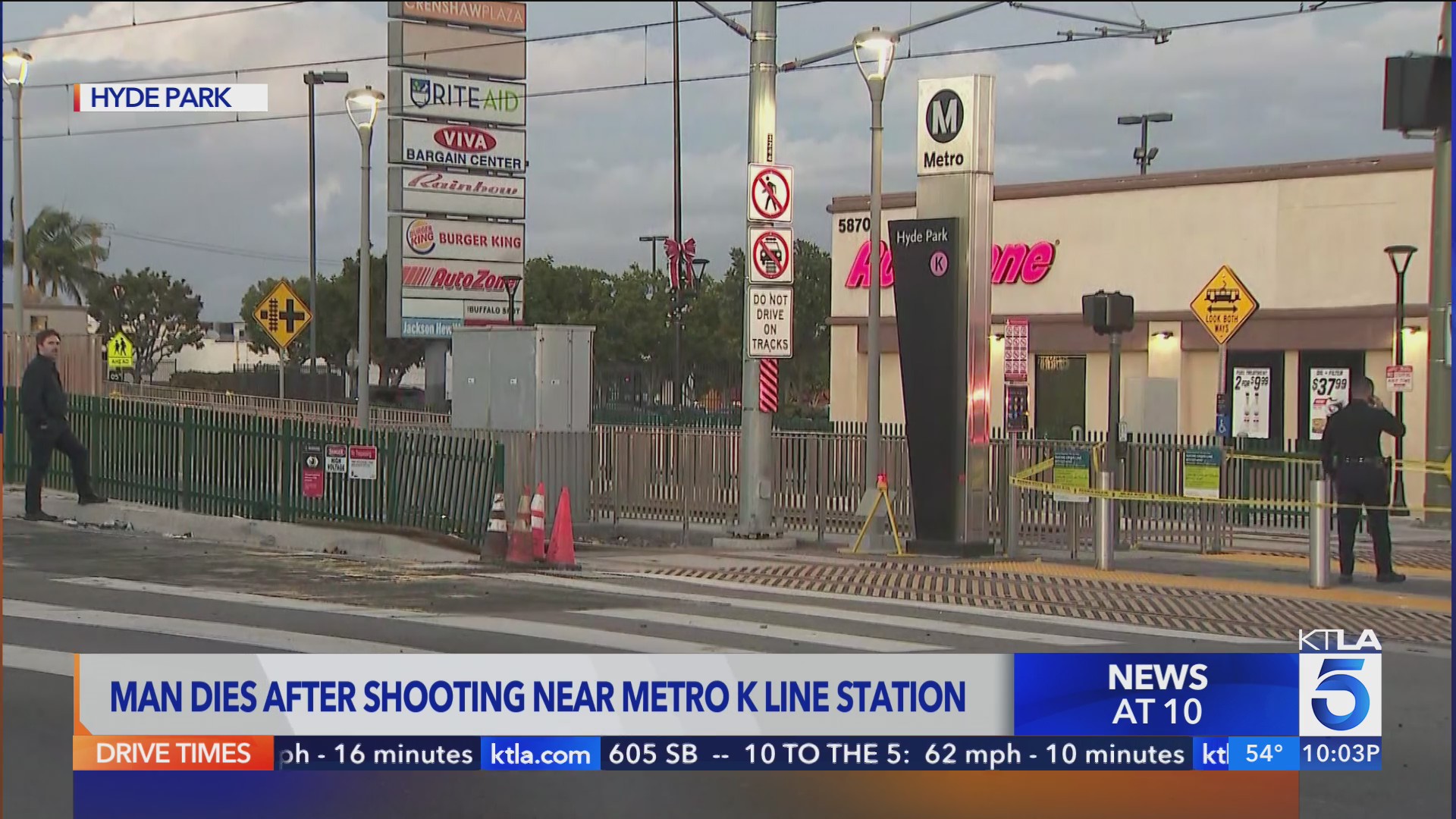 1 killed at South L.A. Metro station; suspect at large – KTLA