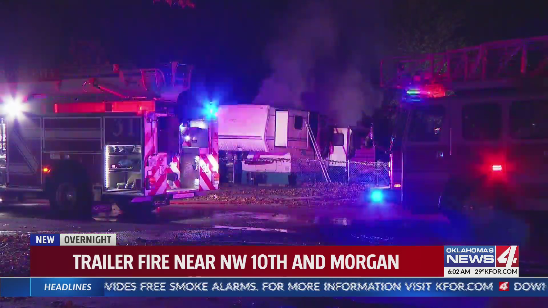 Fire crews battle trailer fire in Oklahoma City – KFOR.com Oklahoma City