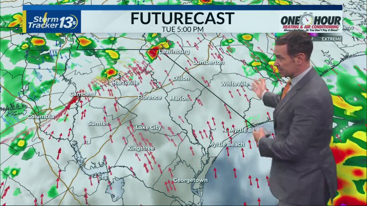 Rain will move through the Carolinas – WBTW