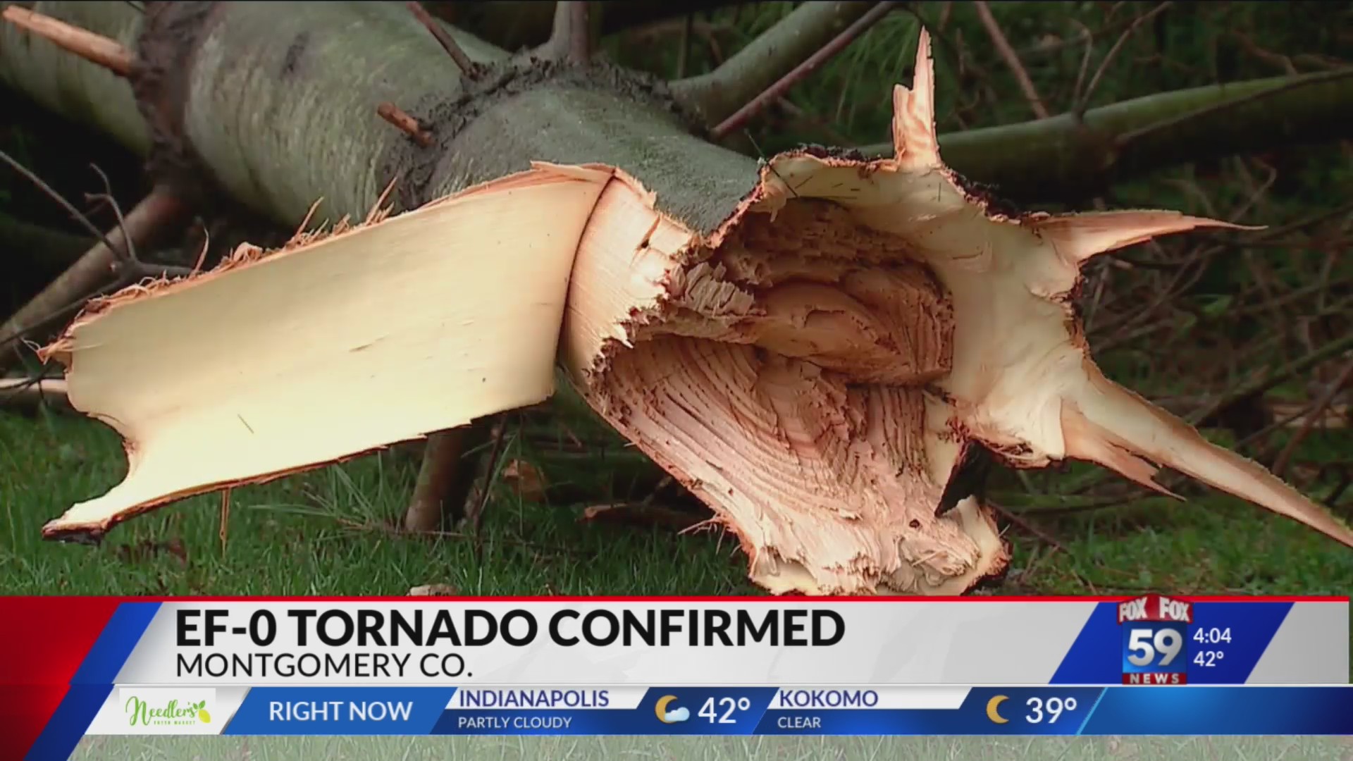 EF0 tornado touches down in Montgomery County – Fox 59