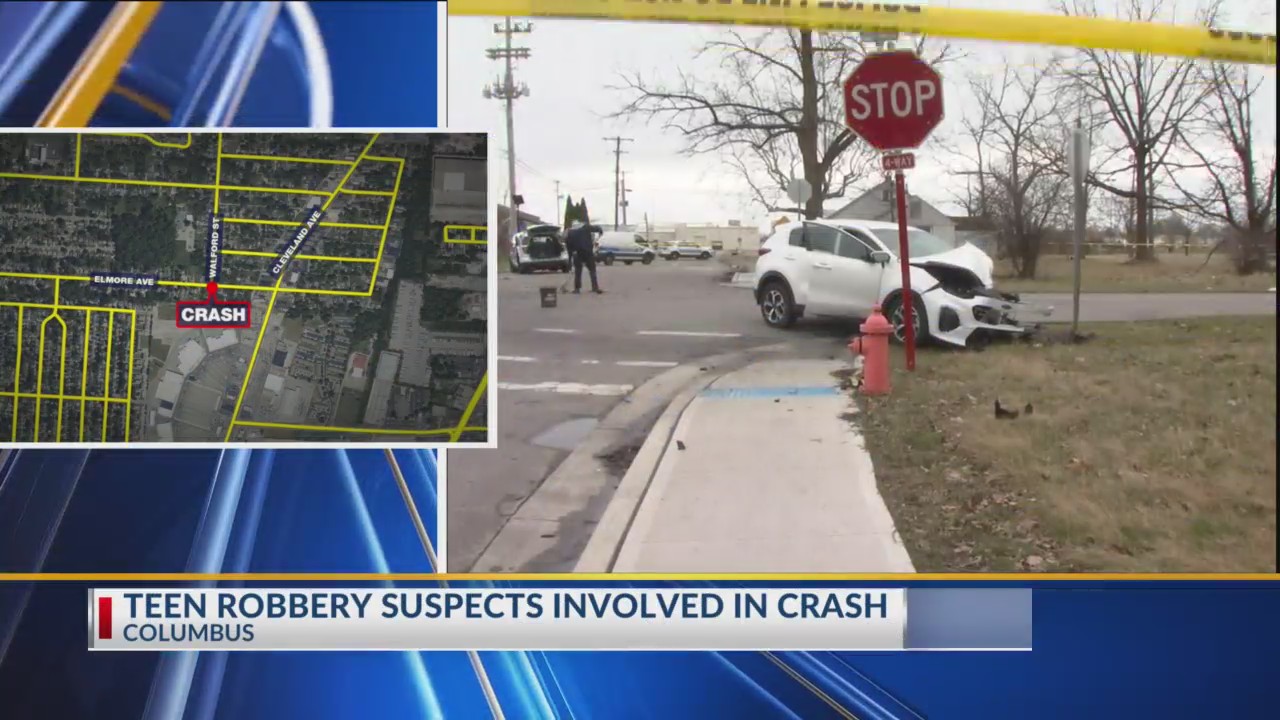 Stolen Kia crashes into Columbus police car, hospitalizing officer ...