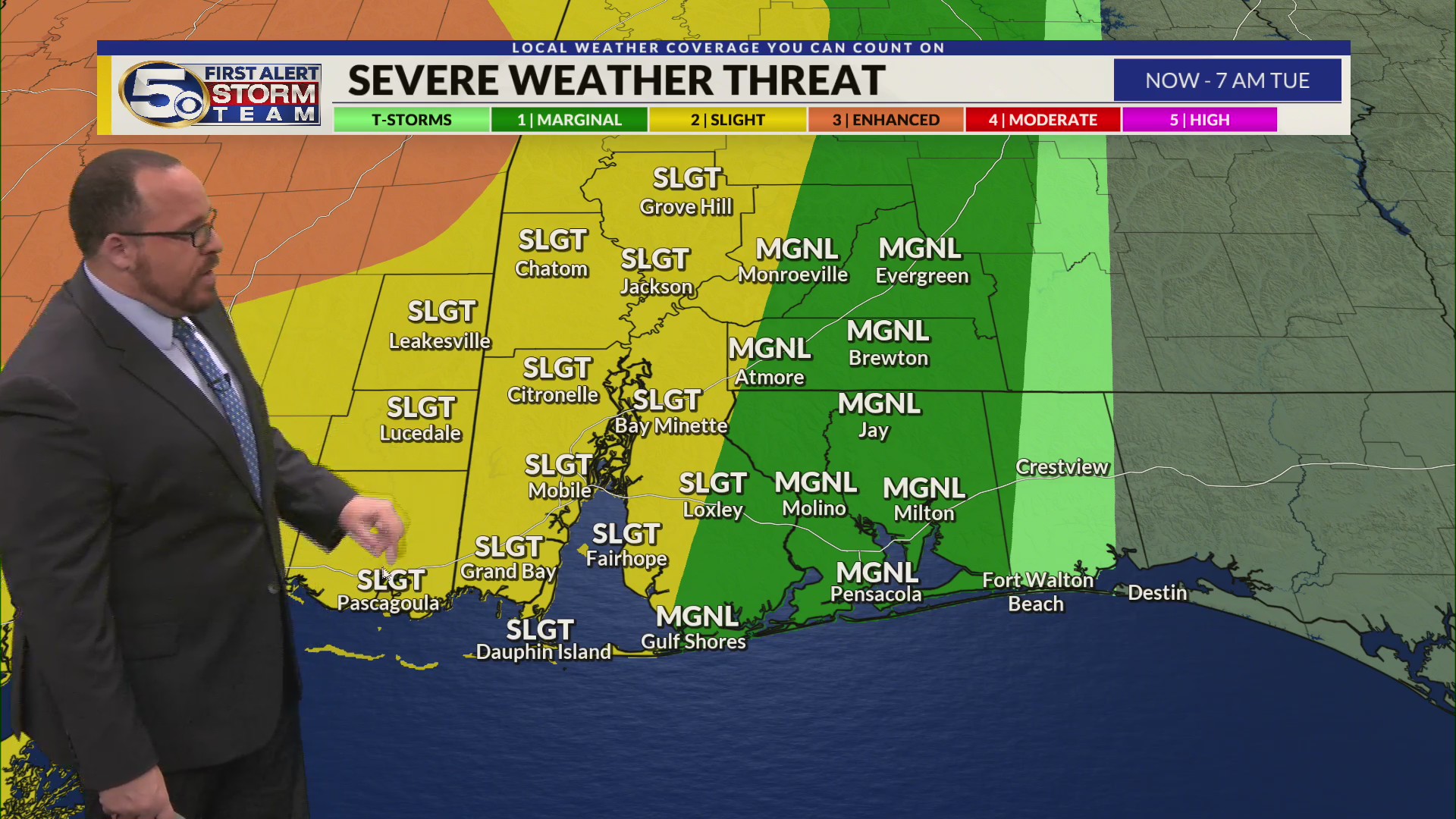 Severe Weather Threat Tonight – WKRG News 5