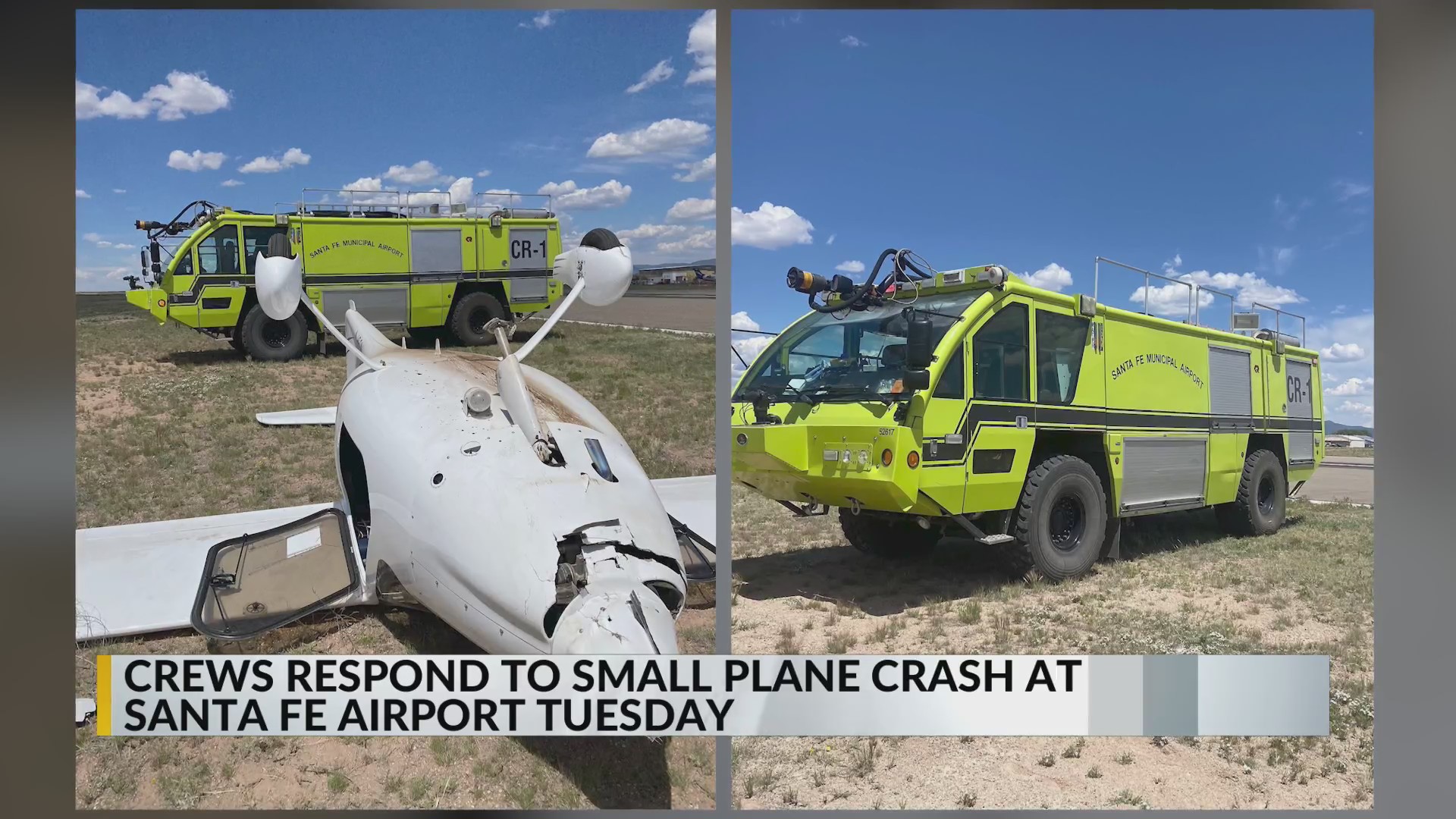 Crews respond to small plane crash at Santa Fe Airport Tuesday KRQE