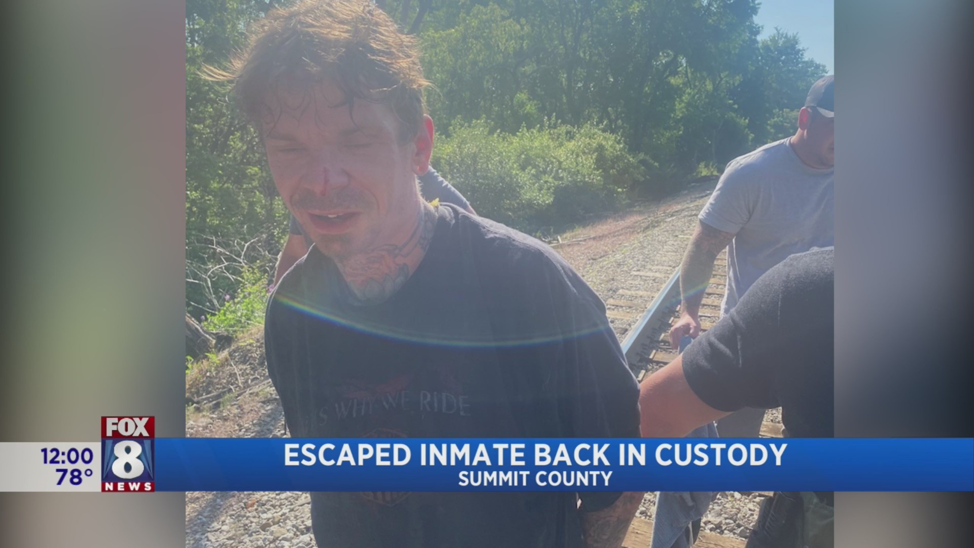 Escaped inmate back in custody in Summit County – Fox 8 Cleveland WJW