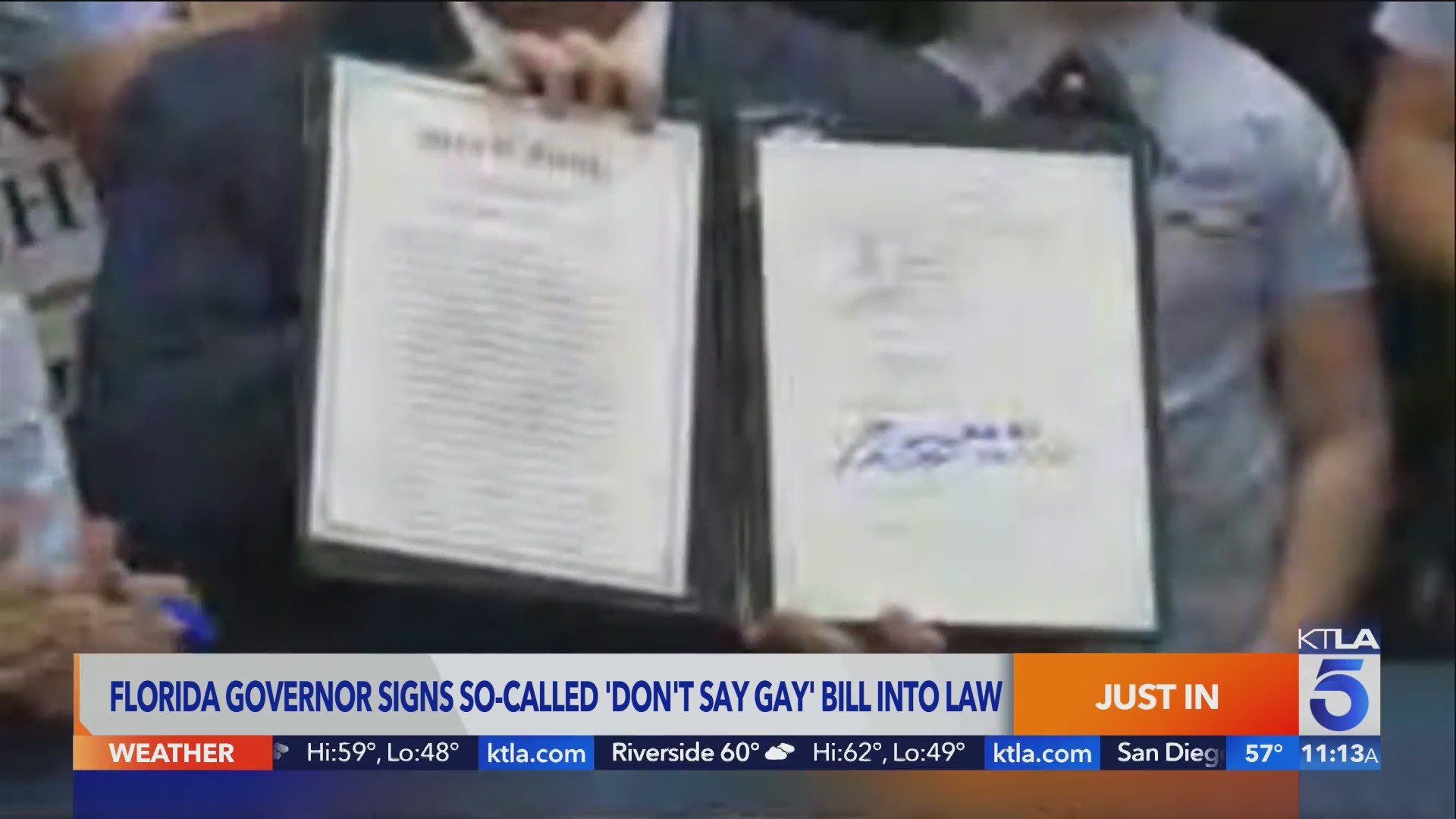Florida Governor signs ‘don’t say gay’ bill into law – KTLA