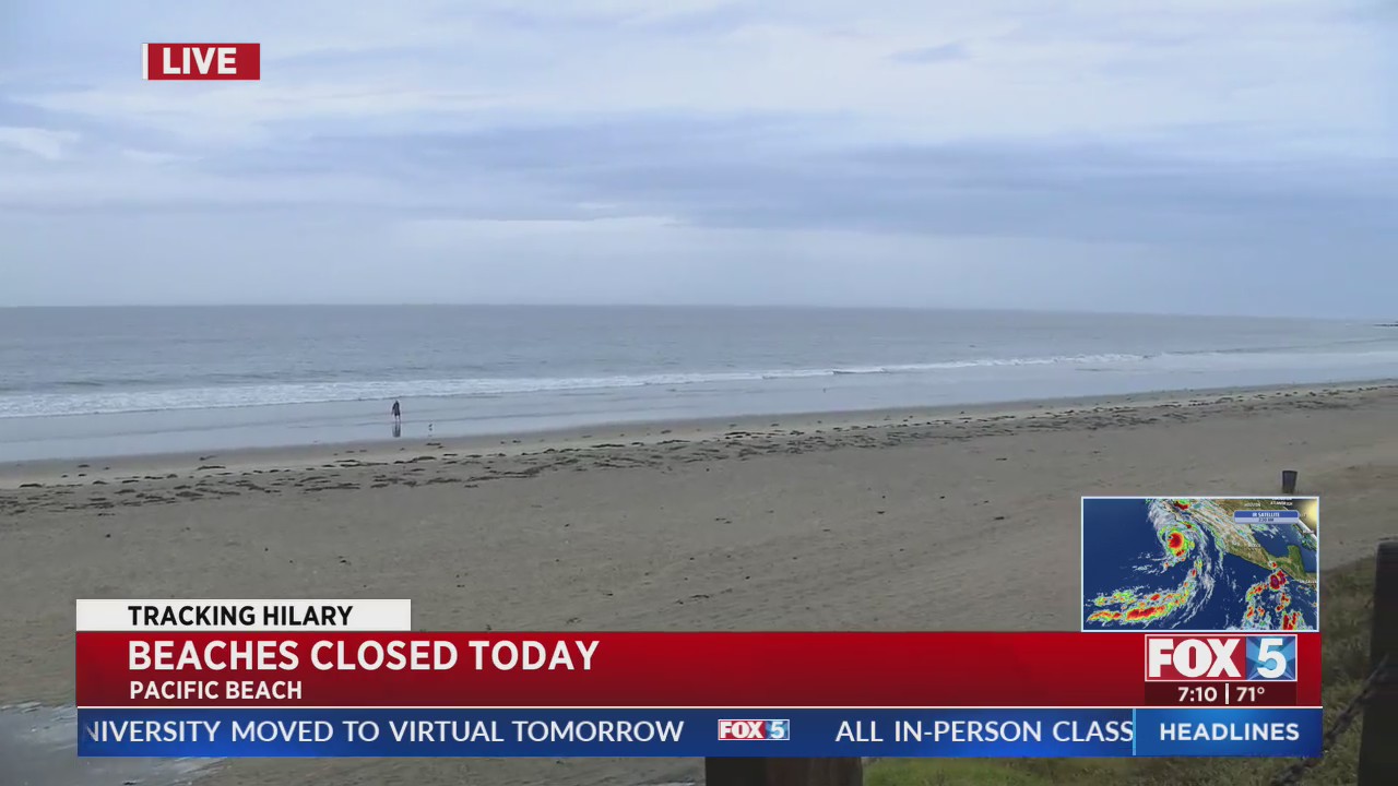 Beaches Closed Sunday As Hilary Approaches – FOX 5 San Diego & KUSI News