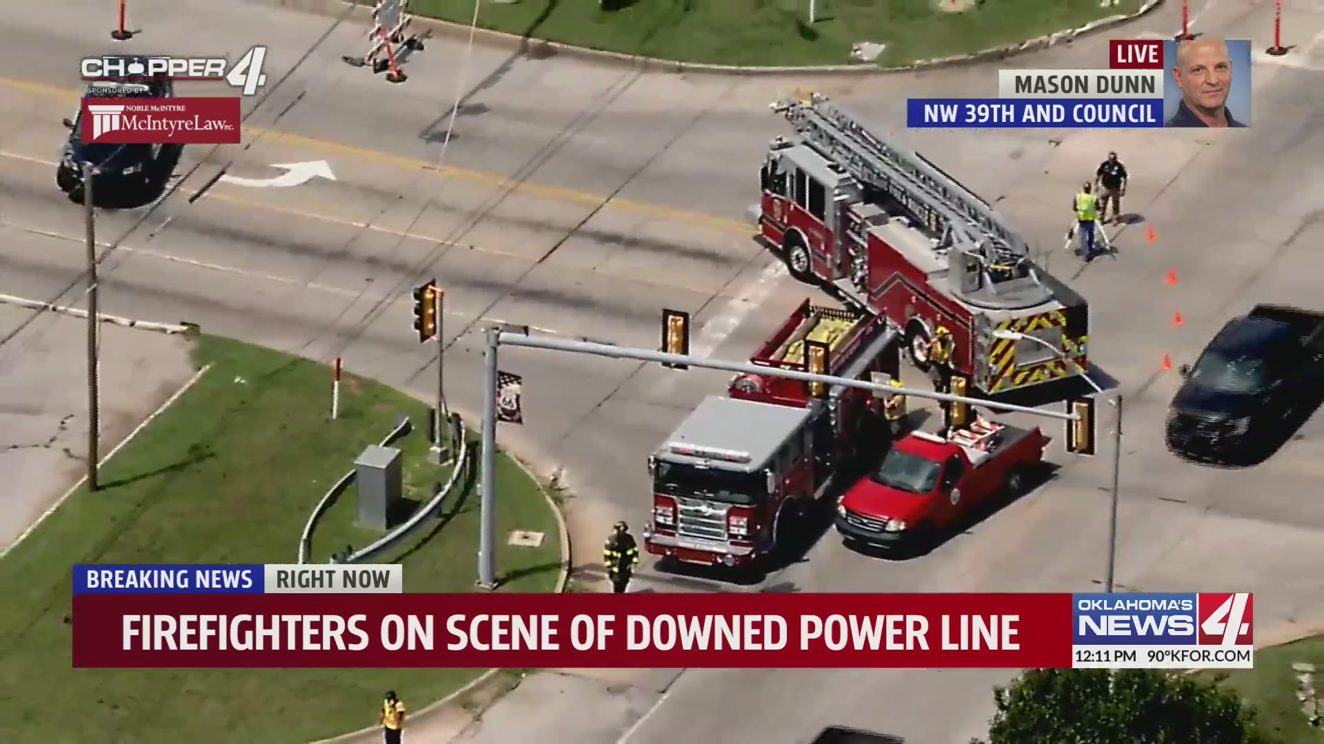 Firefighters respond to downed power lines near NW 39th & Council ...