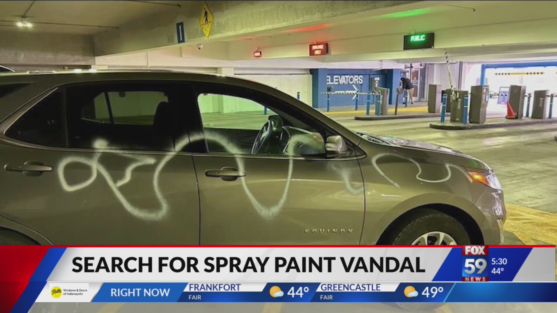 Vandal spray paints 50+ vehicles in downtown Indy parking garage Fox 59