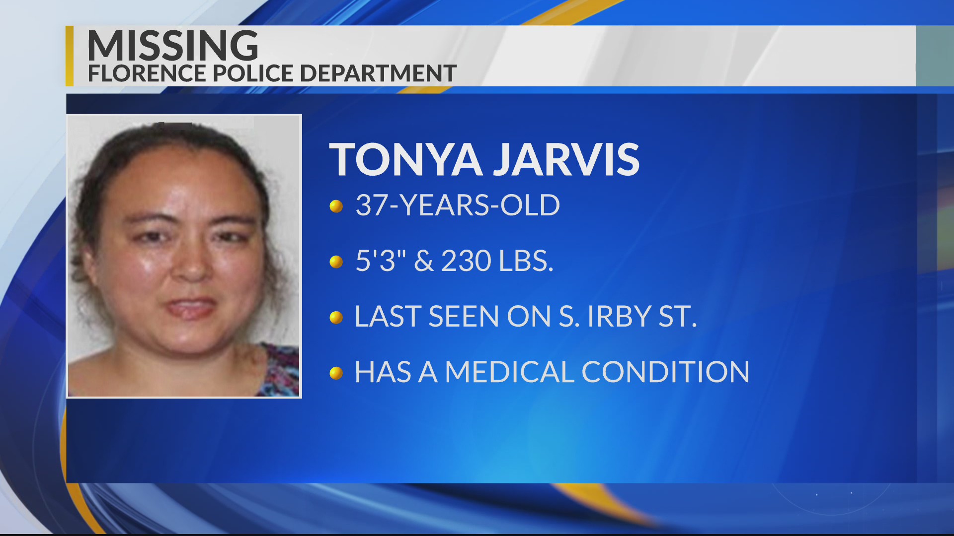 Florence police look for missing 37-year-old woman last seen at bus ...