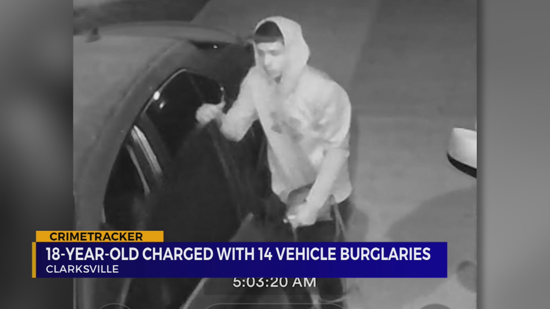 TN teen charged with 14 vehicle burglaries in Clarksville – WKRN News 2