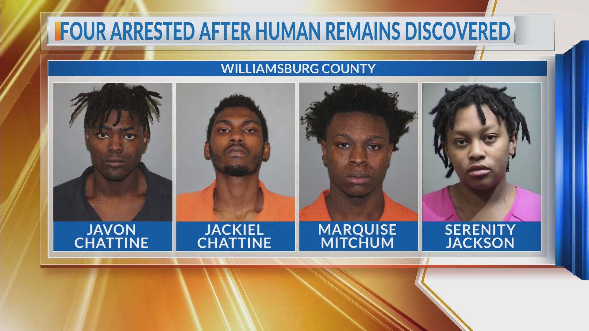 Four arrested after human remains discovered in Williamsburg WCBD News 2