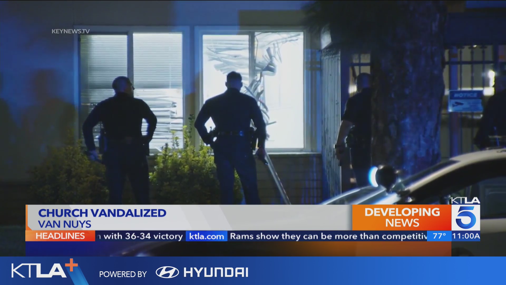 Investigation underway after Van Nuys church vandalized – KTLA