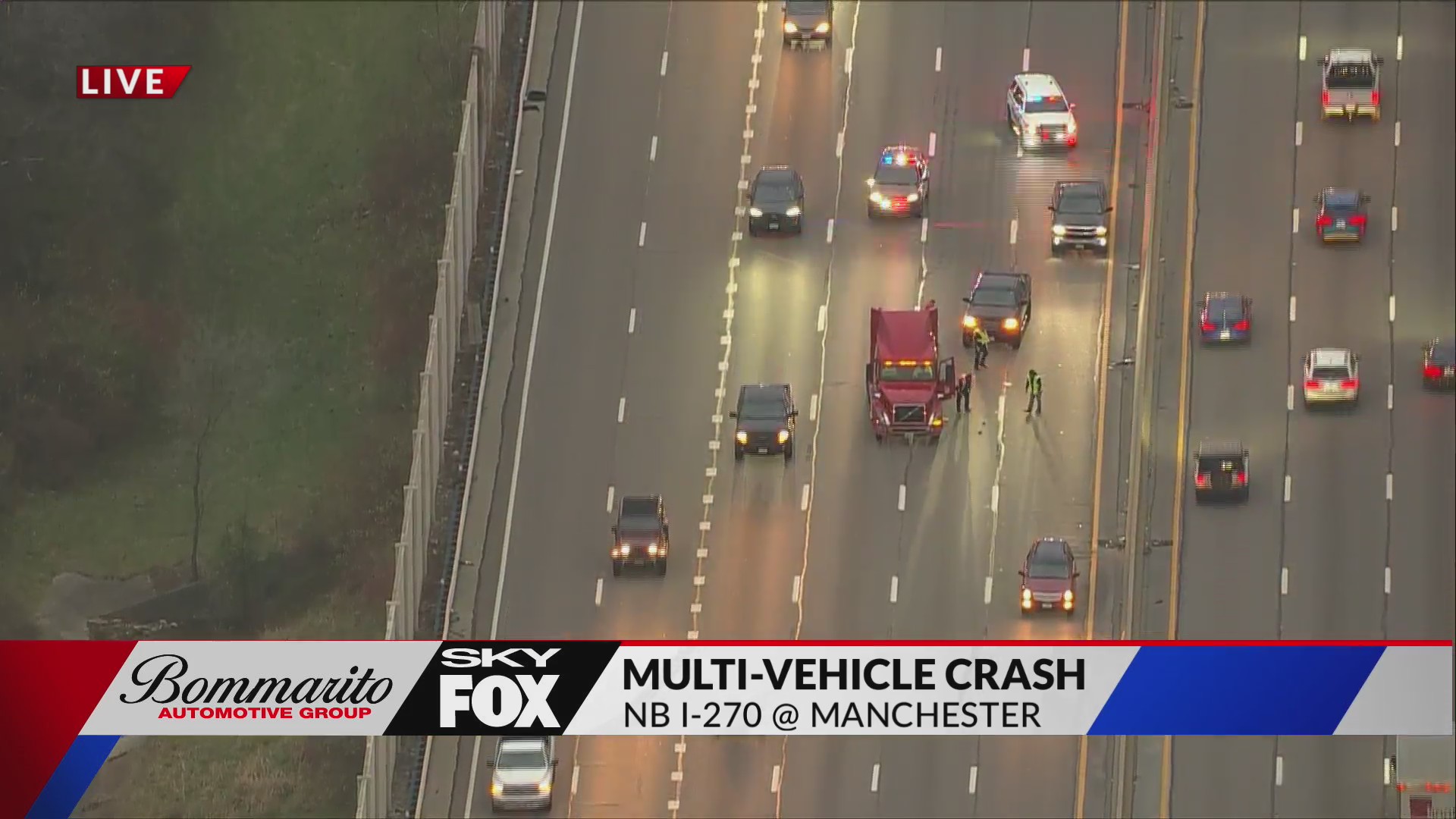 Multiple car backup caused by an accident involving many vehicles – FOX 2