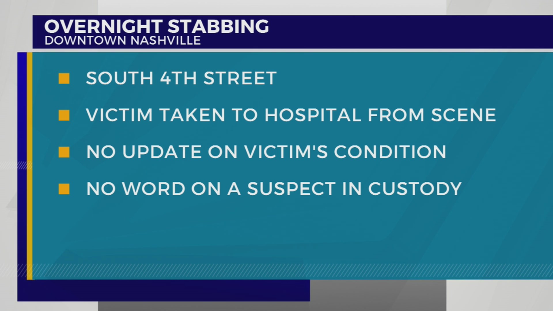 Stabbing reported in downtown Nashville – WKRN News 2