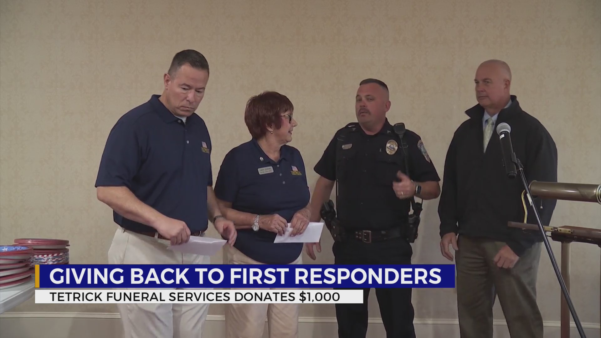 Tetrick Funeral Services donates $1,000 to Johnson City firefighters