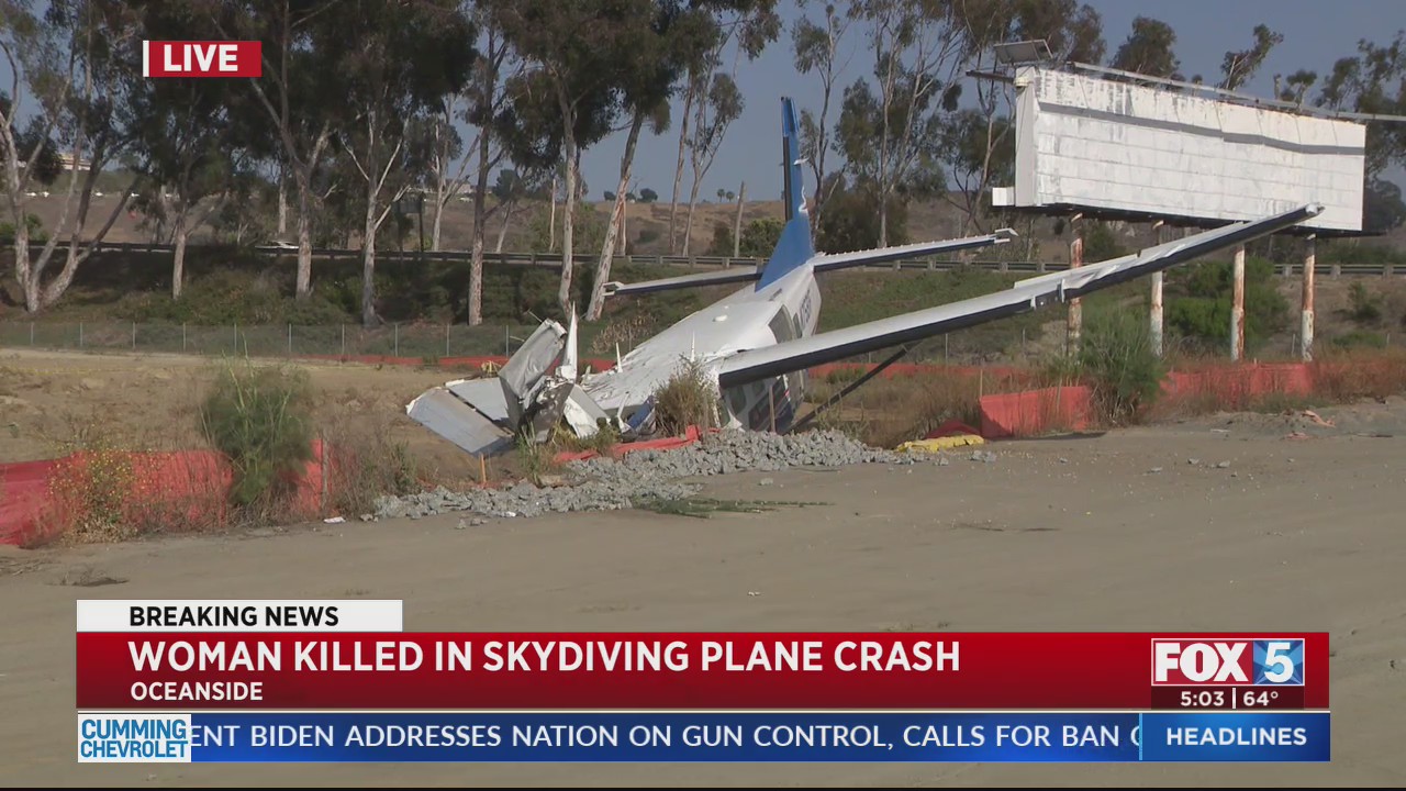 Woman Killed In Skydiving Plane Crash – FOX 5 San Diego & KUSI News