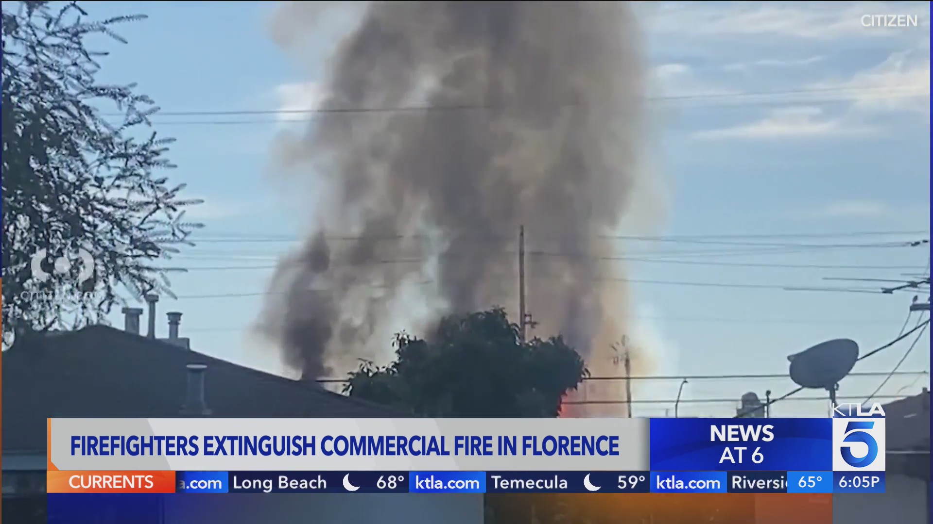 Fire races through commercial building in Florence – KTLA