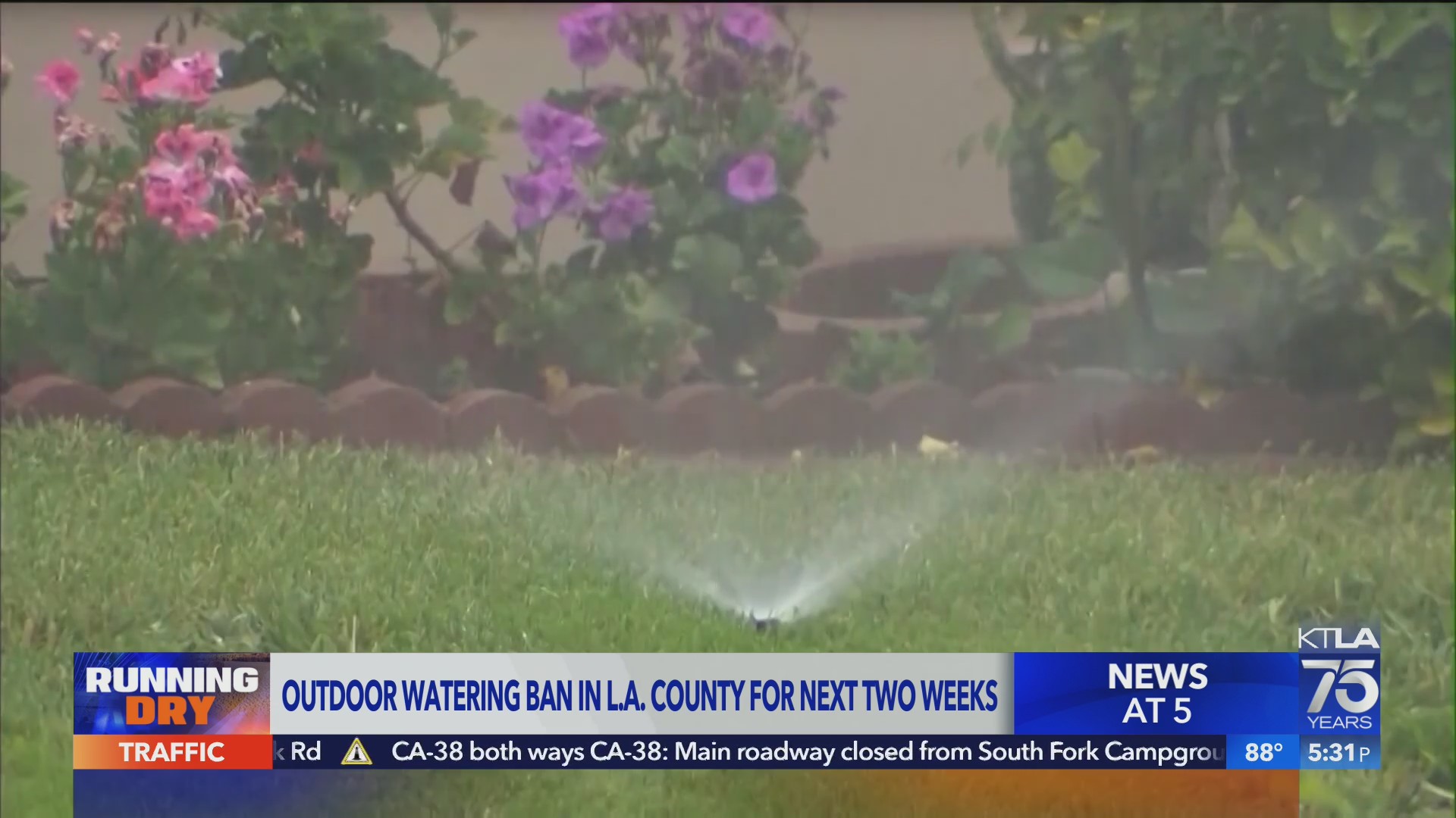 Outdoor water ban begins for millions of MWD customers KTLA