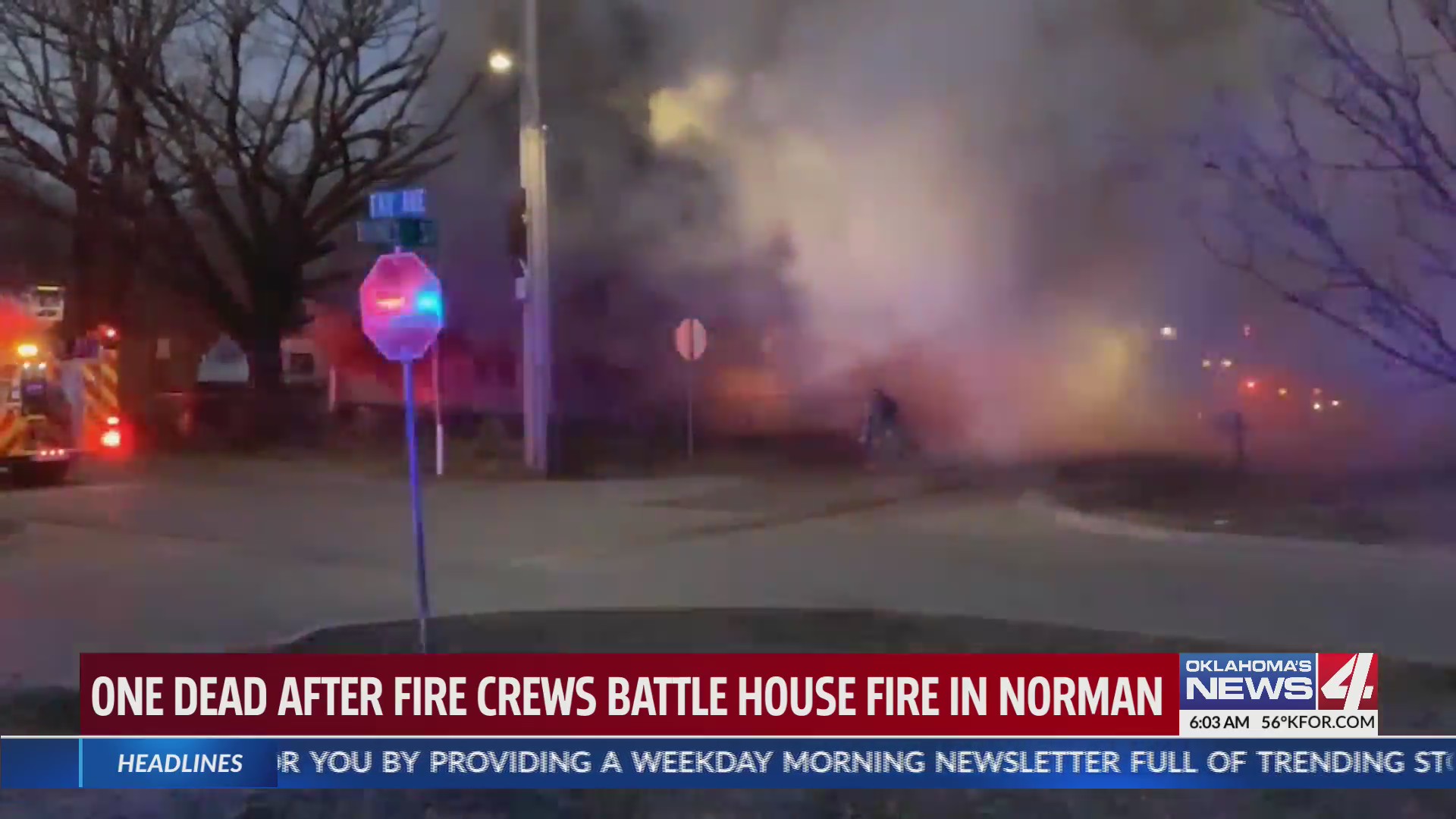 One dead after Norman house fire Oklahoma City