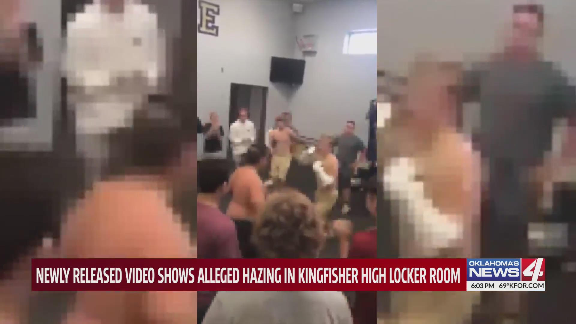 Newly released video shows alleged hazing in Kingfisher High locker
