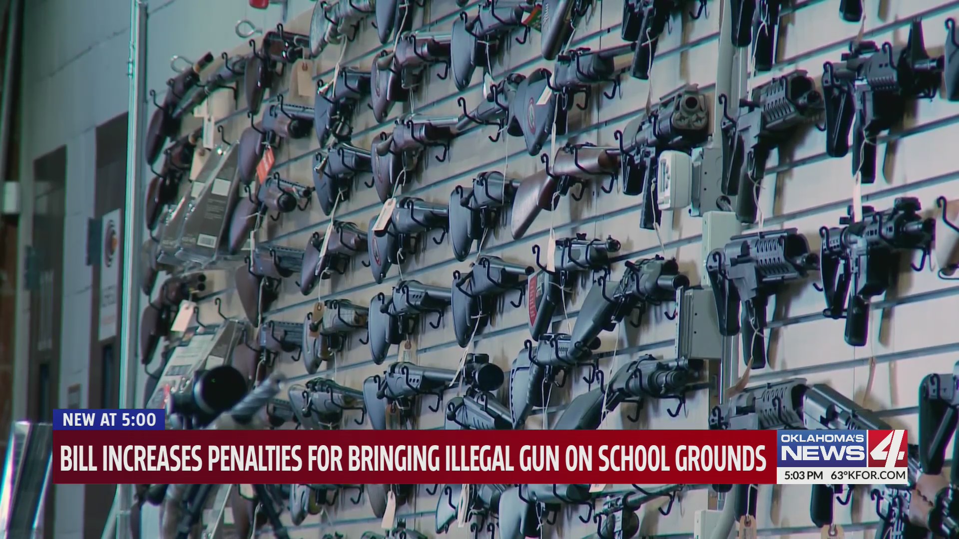 Bill increases penalties for bringing illegal gun on school grounds