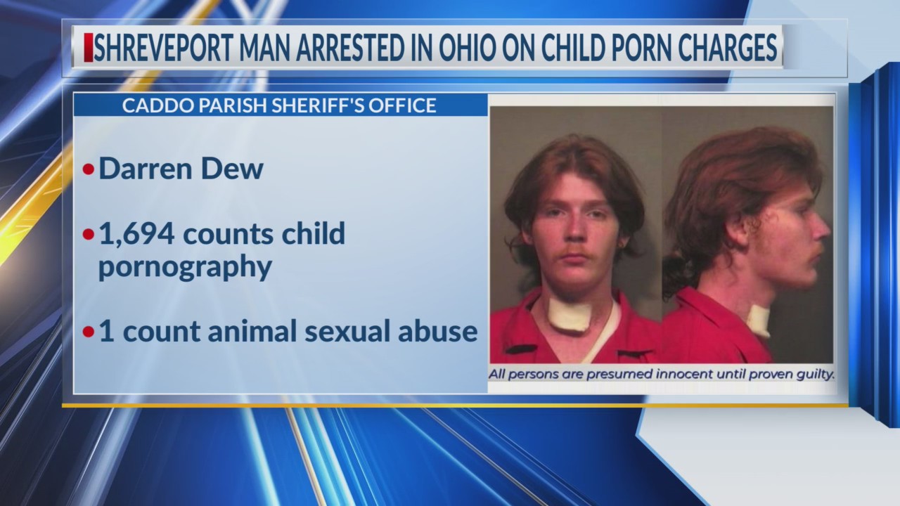 Shreveport man facing 1,695 child, animal sex charges captured in Ohio ...