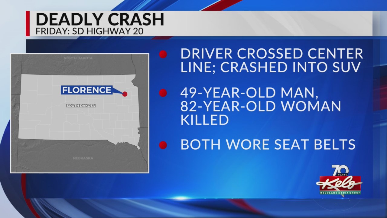 2 fatalities in Friday crash near Florence, SD