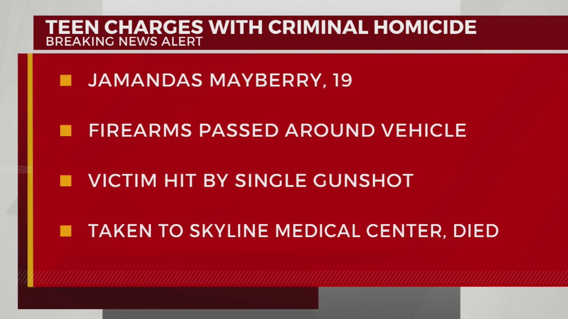 Teen charged with homicide in Nashville – WKRN News 2