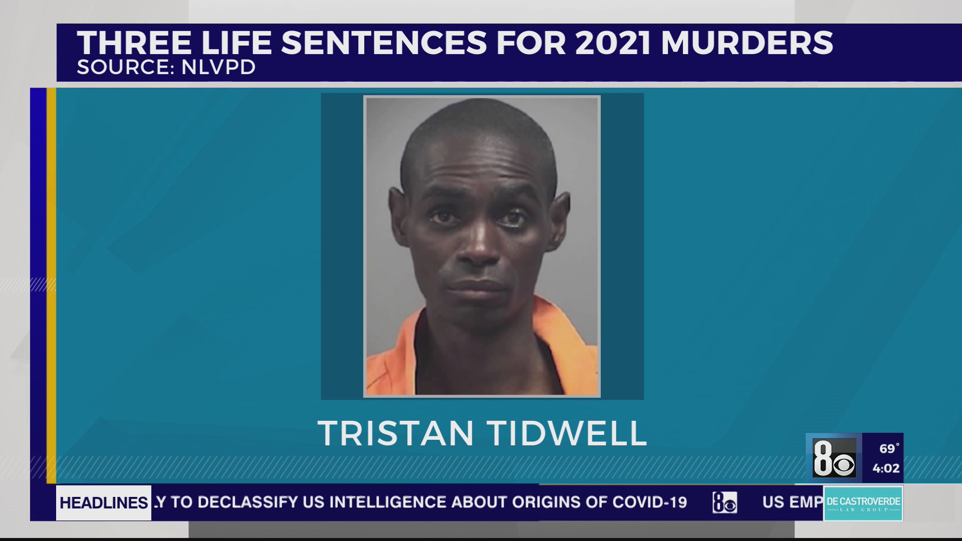 Las Vegas judge gives convicted triple murderer 3 life sentences – KLAS