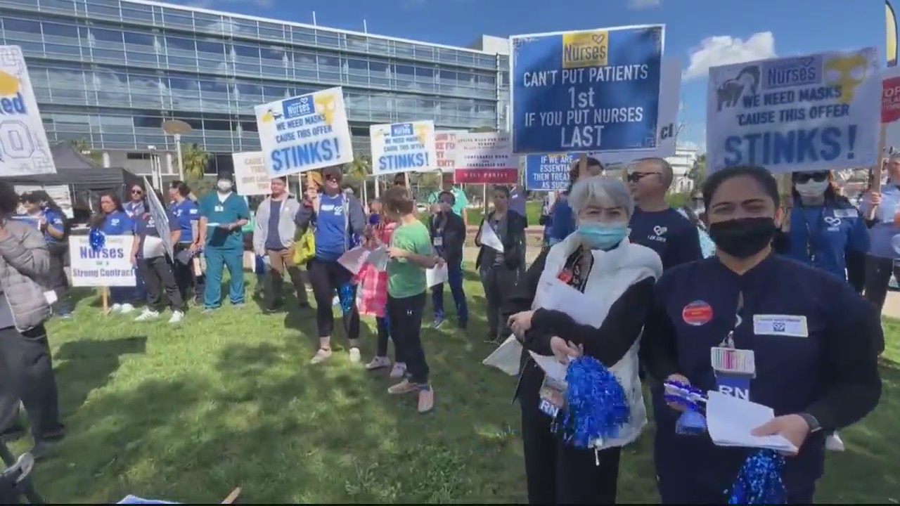 Nurses hold rally over working conditions in San Jose – KRON4