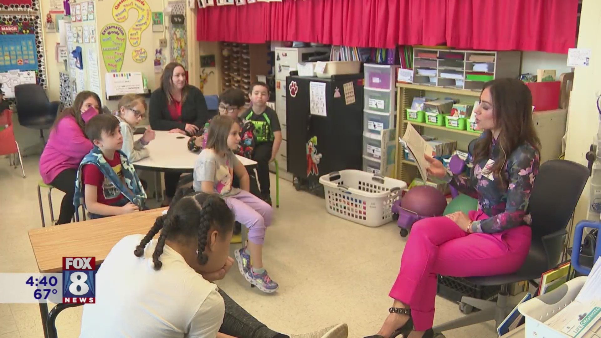 Natalie Herbick reads to third graders – Fox 8 Cleveland WJW