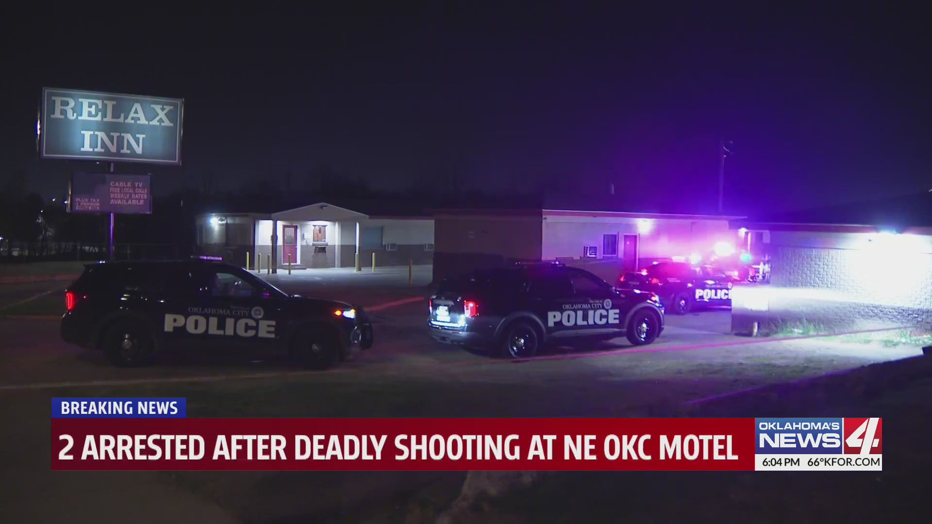 2 arrested after deadly shooting at NE OKC Motel – KFOR.com Oklahoma City