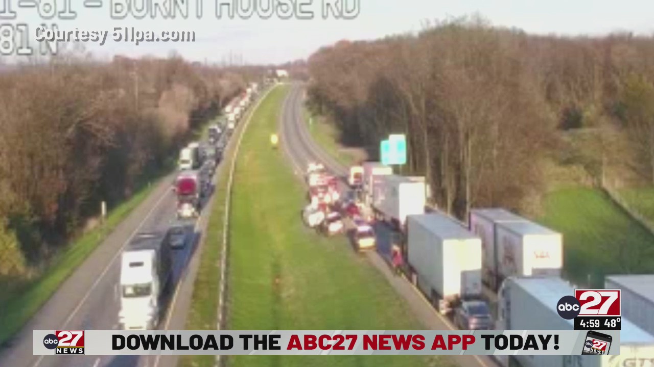 Multi-vehicle accident in Cumberland County shuts down Interstate 81 ...