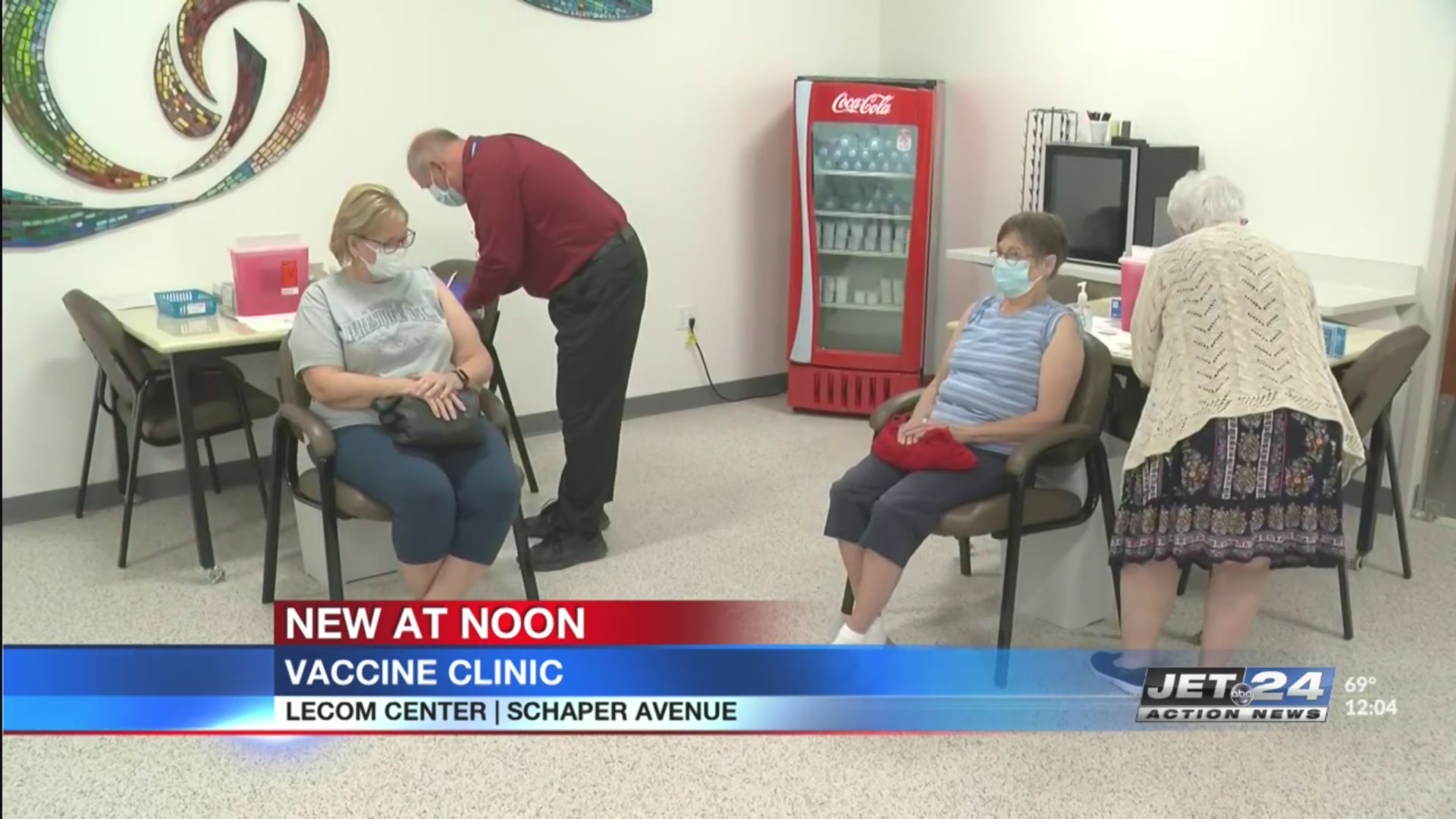 holding flu, COVID19 vaccination clinic