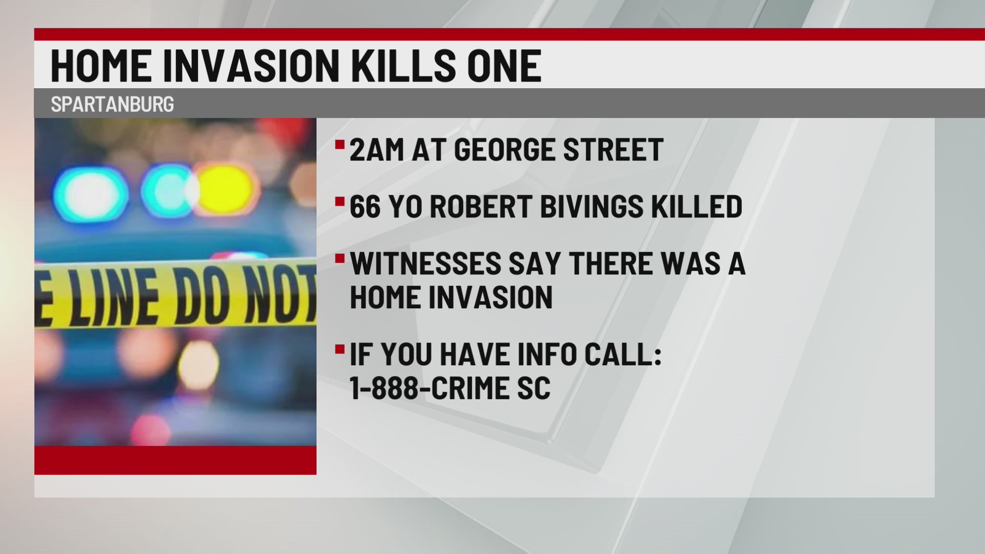 1 killed in alleged Upstate home invasion shooting – WSPA 7NEWS