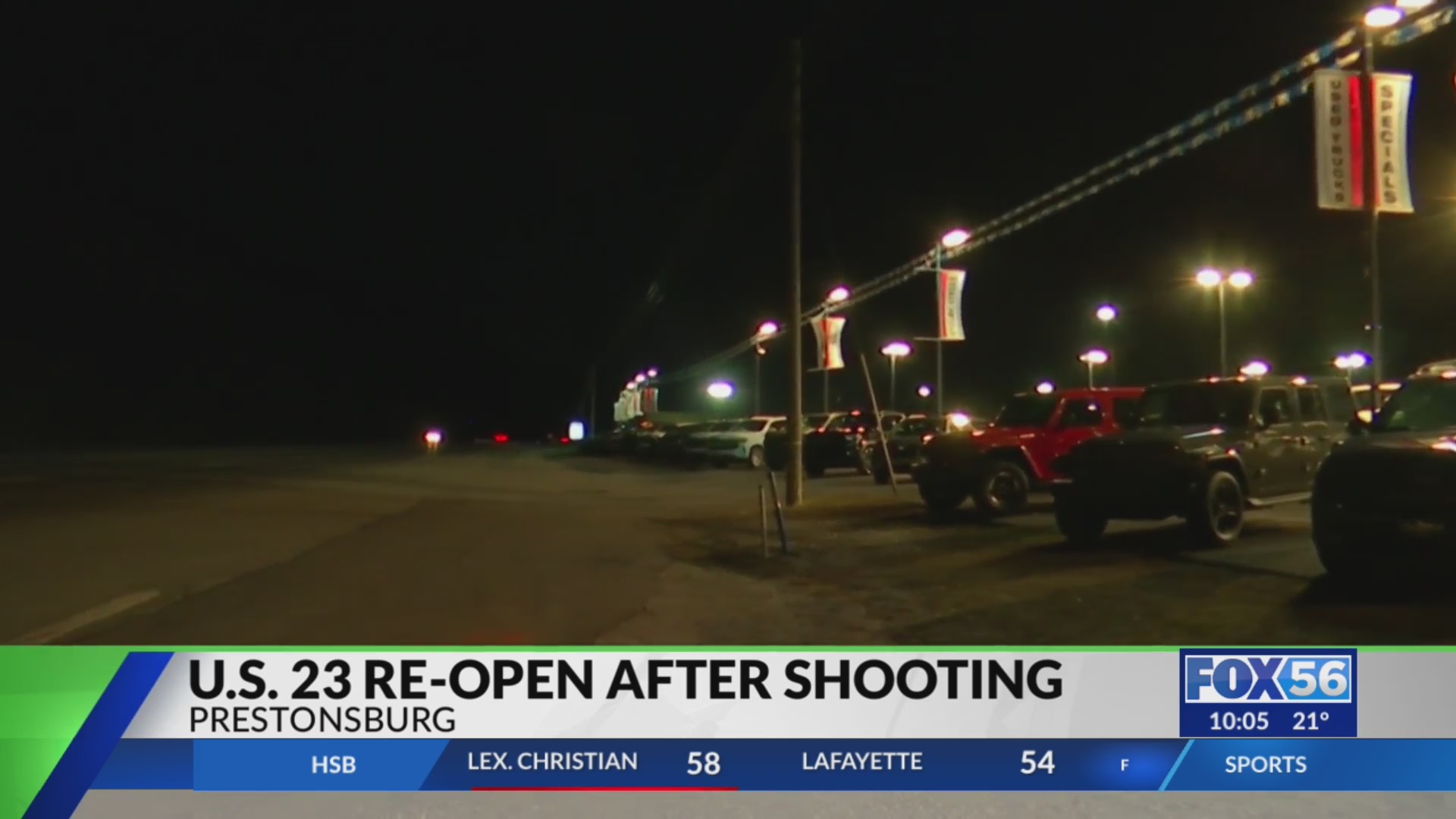 US Route 23 in Prestonsburg back open after trooperinvolved shooting FOX 56 News